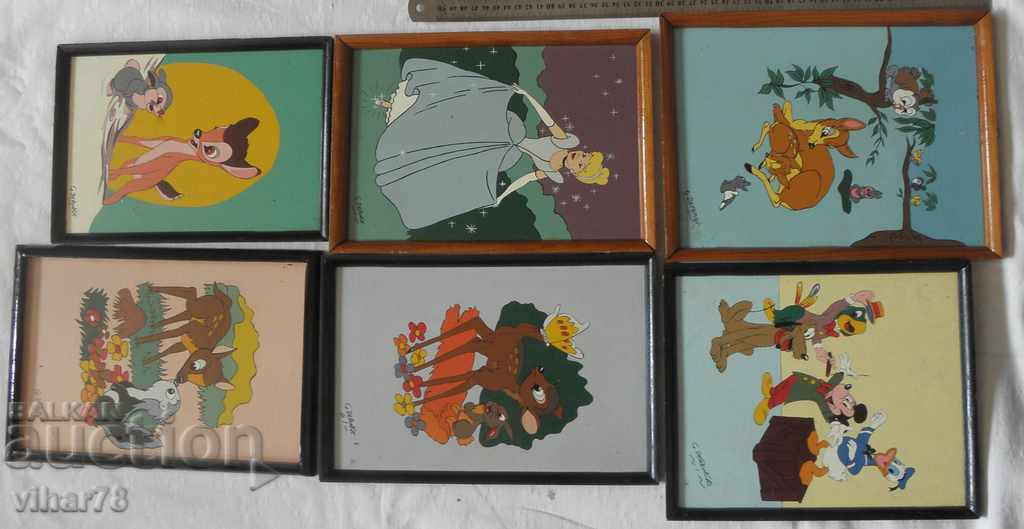 Lot of 6 pcs. Disney hero pictures - 6 Lot of 6 pcs. Disney hero pictures - 6