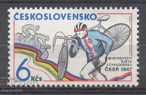 1987. Czechoslovakia. World Cycling Championship, cross country
