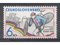 1987. Чехословакия. Световно п-во по колоездене, крос кънтри