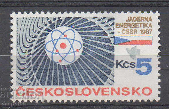 1987. Cehoslovacia. Energetica nucleară.