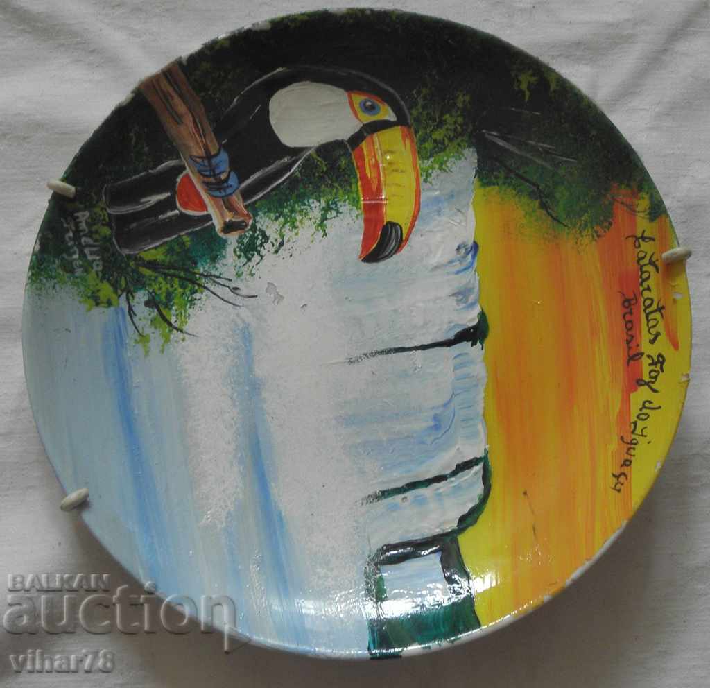 Painted plate can also be used for a wall with price 24.99 BGN | € 12.78