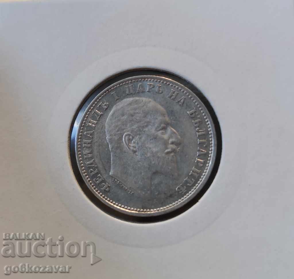 Licitație Bulgaria 1 lev 1910 argint. Pentru colectie!