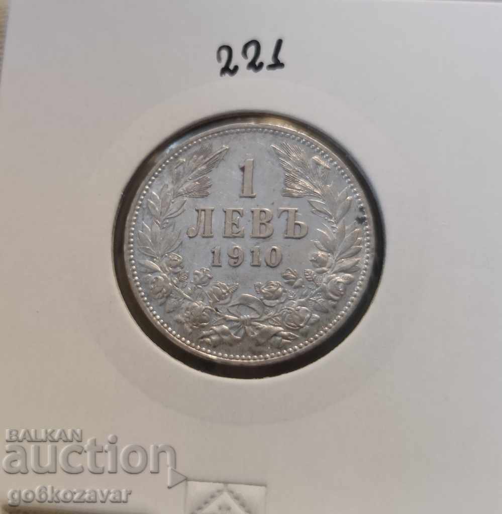 Bulgaria 1 lev 1910 argint. Pentru colectie! Bulgaria 1 lev 1910 argint. Pentru colectie!