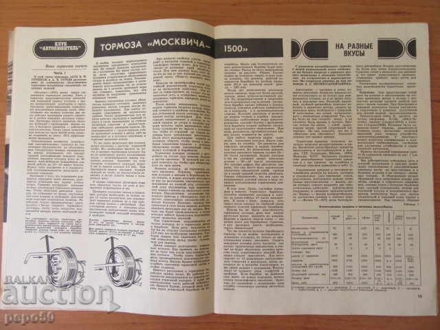 Licitație Revista ZA RULIOM - în limba rusă - nr. 8 / 1980 - 32 pagini