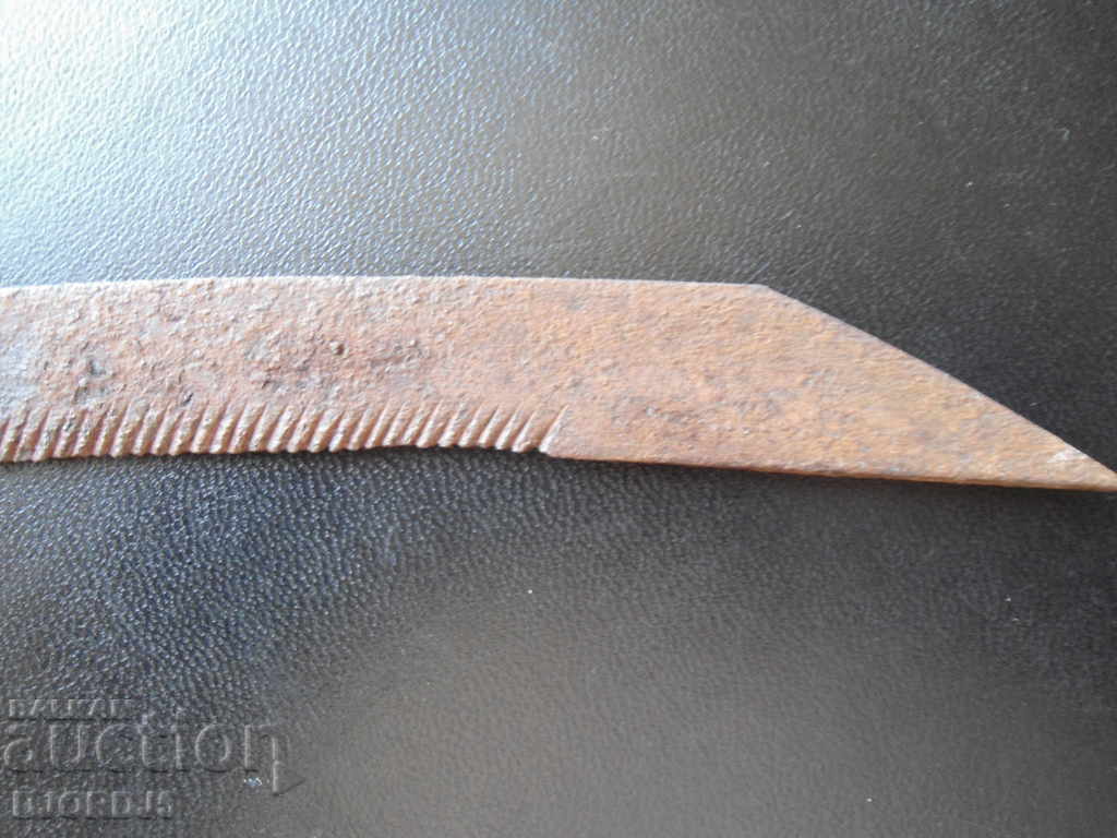 Old sickle, marking with price 3.00 BGN | € 1.53 Old sickle, marking with price 3.00 BGN | € 1.53