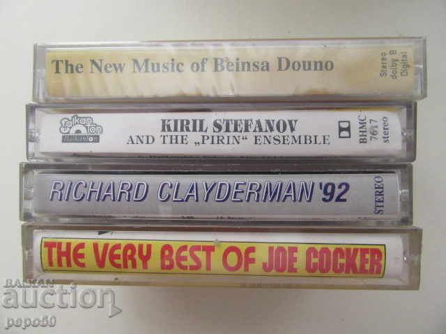 4 pcs. AUDIO CASSETTES WITH MUSIC with price € 5.00 | 9.78 BGN