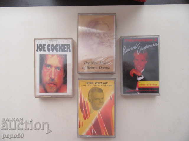 4 AUDIO CASSETTES WITH MUSIC