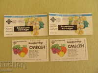 LOT 4 buc. ETICHETE DIN VREMEA SOCIALISMULUI /2/