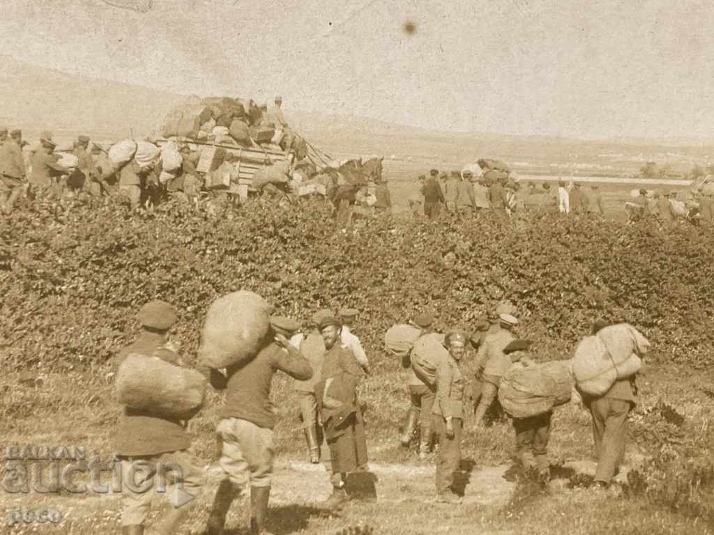 Auction  Bulgarian officer prisoners of war on the way to "Chamlí" 1919