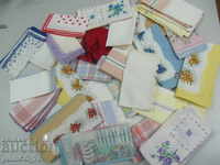 № * 5516 old small collection of 34 handkerchiefs