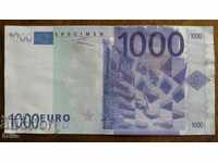 1000 EURO - NOT A GENUINE BANKNOTE