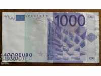 1000 EURO - NOT A GENUINE BANKNOTE