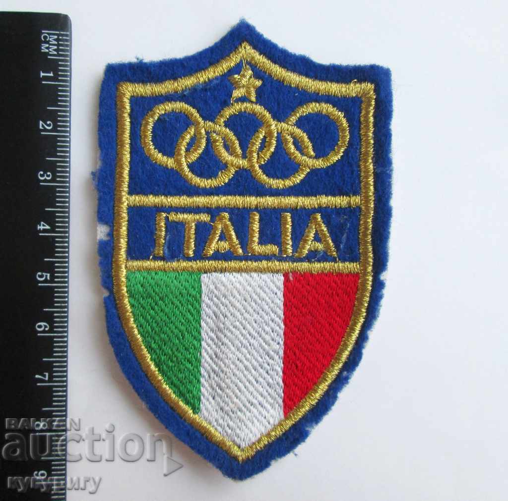 Delivery of Old Italian Olympic embroidered stripe Olympics Delivery of Old Italian Olympic embroidered stripe Olympics