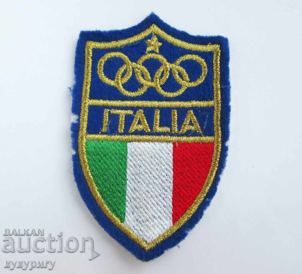 Παλιά ιταλική Ολυμπιάδα με κεντητές ρίγες