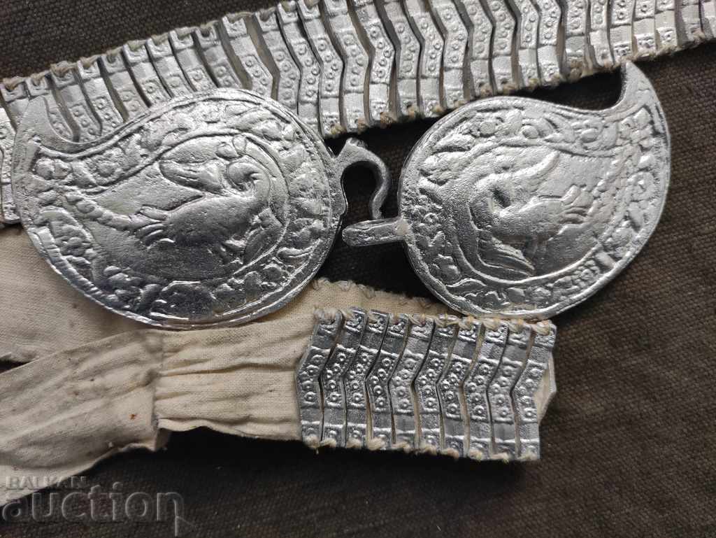 Livrarea Vând curele cu catarame pentru costum popular, din aluminiu R.P.B