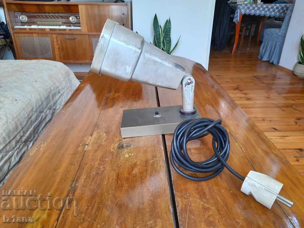 An old desk lamp