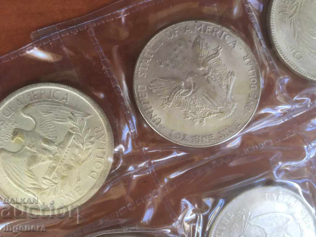 COIN COINS DOLLAR REPLICA-8 PCS - 6 COIN COINS DOLLAR REPLICA-8 PCS - 6