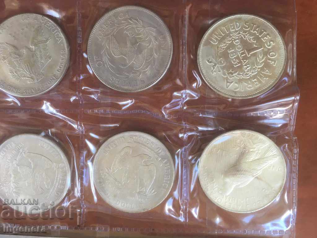 COIN COINS DOLLAR REPLICA-8 PCS - 7 COIN COINS DOLLAR REPLICA-8 PCS - 7