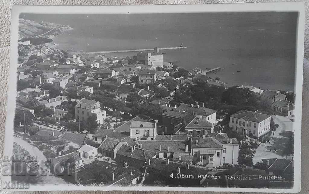 Old photo postcard Balchik 1940s