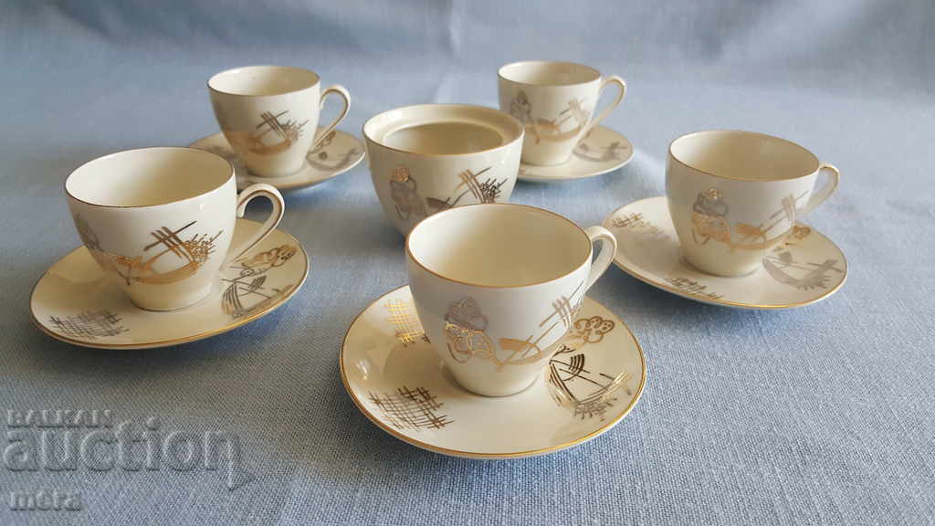 Fine porcelain coffee set-Bavaria
