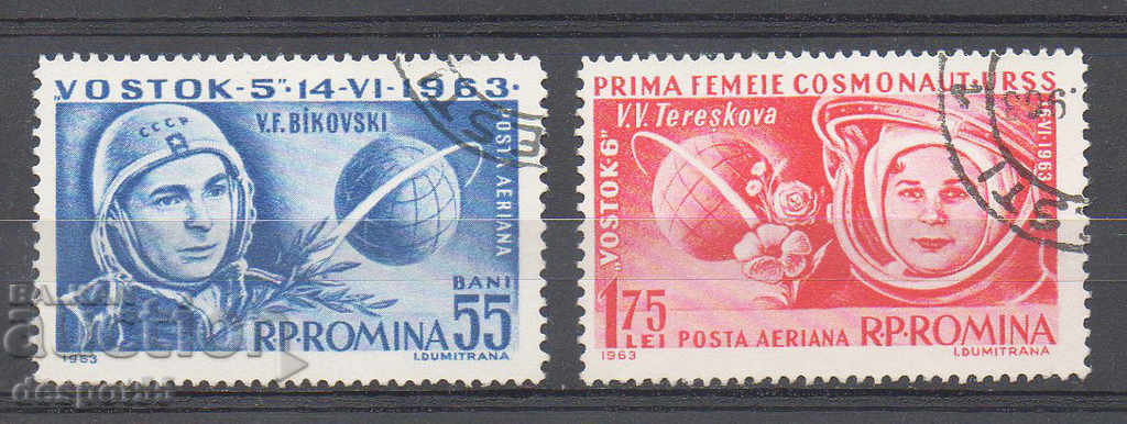 1963. Romania. Joint flight of "Vostok 5" and "Vostok 6".