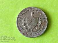 5 centavos 1920 Cuba C point