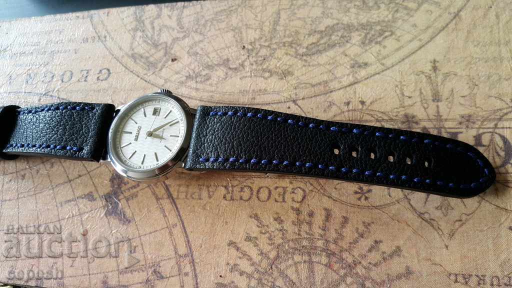 Leather watch strap 26mm Genuine leather by hand 744 - 6 Leather watch strap 26mm Genuine leather by hand 744 - 6
