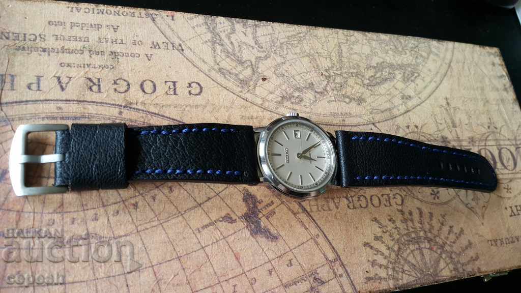 Leather watch strap 26mm Genuine leather by hand 744 - 7 Leather watch strap 26mm Genuine leather by hand 744 - 7