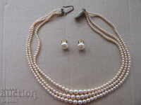 PEARL JEWELERY - NECKLACE AND EARRINGS - BEFORE 1944