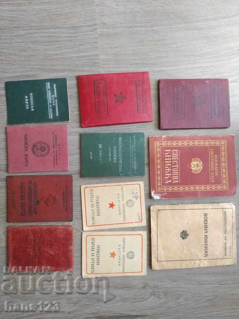 Savings, military, membership and other communist booklets Savings, military, membership and other communist booklets