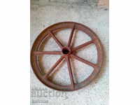 Old solid iron wheel