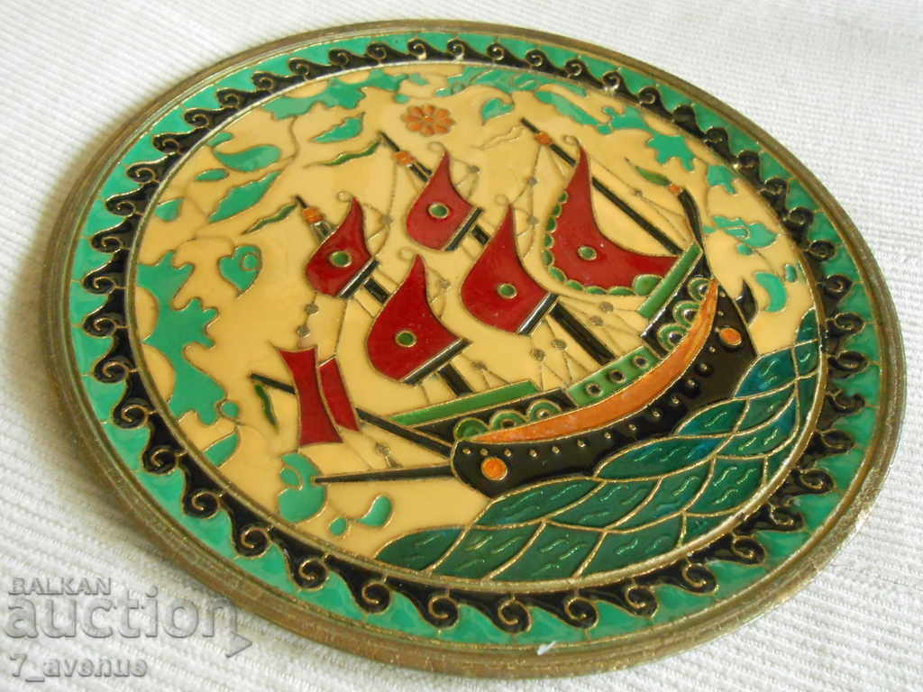 Decorative plate with enamel, quality and original 18 cm - 5 Decorative plate with enamel, quality and original 18 cm - 5