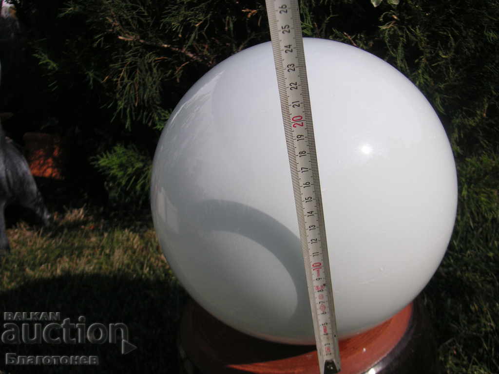 Auction Old glass globe lampshade Auction Old glass globe lampshade