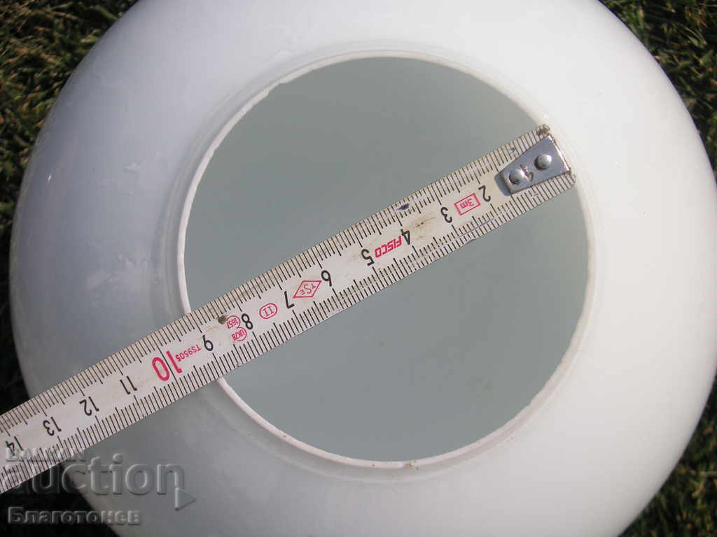 Old glass globe lampshade - 5 Old glass globe lampshade - 5