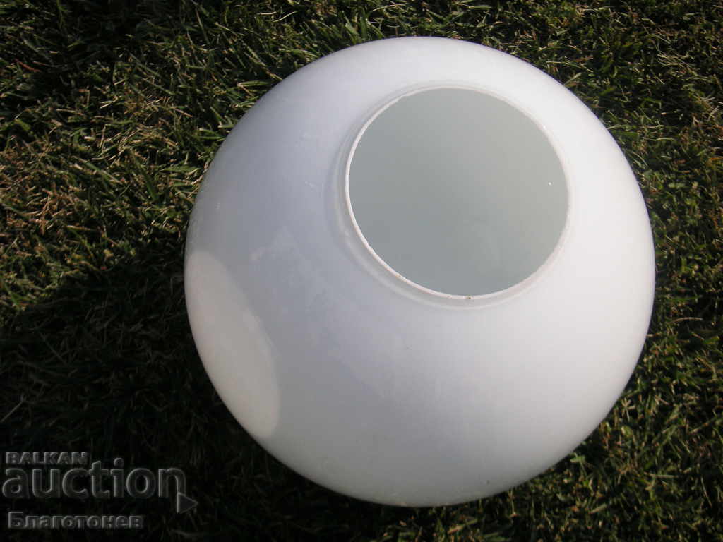 Old glass globe lampshade - 6 Old glass globe lampshade - 6