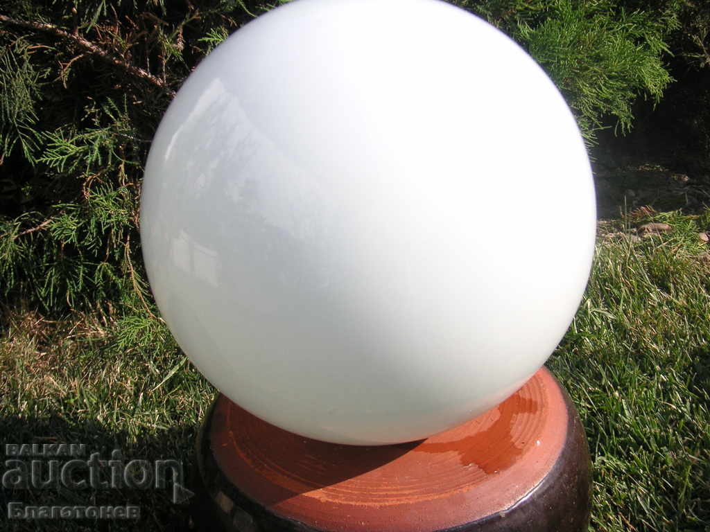 Old glass globe lampshade - 7 Old glass globe lampshade - 7