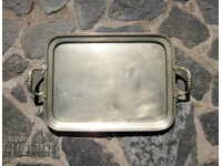 large huge antique marked tray