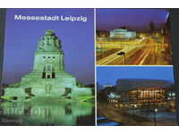 Carte poștală: Messestadt Leipzig - echipa de noapte