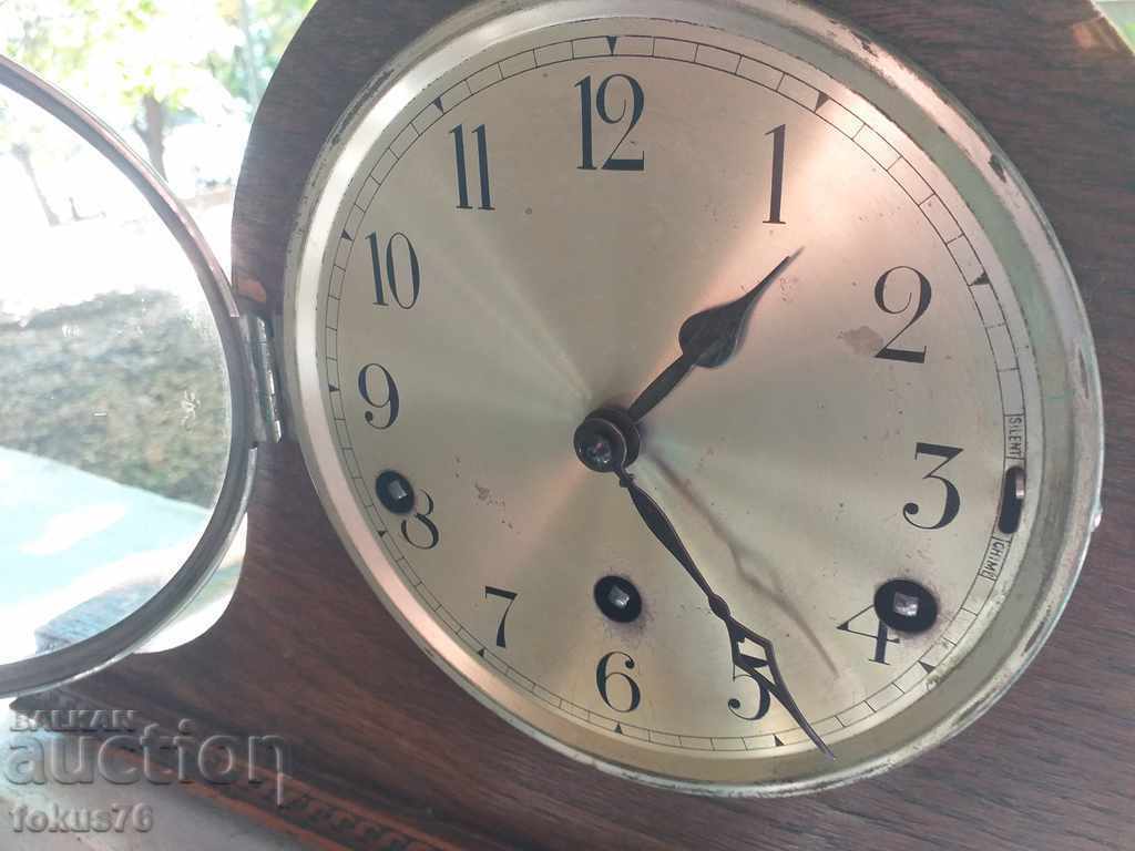 Auction Old antique English fireplace clock Auction Old antique English fireplace clock