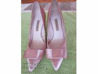 Satin pink women's shoes ZARA number 41