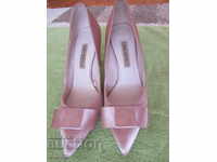 Satin pink women's shoes ZARA size 41