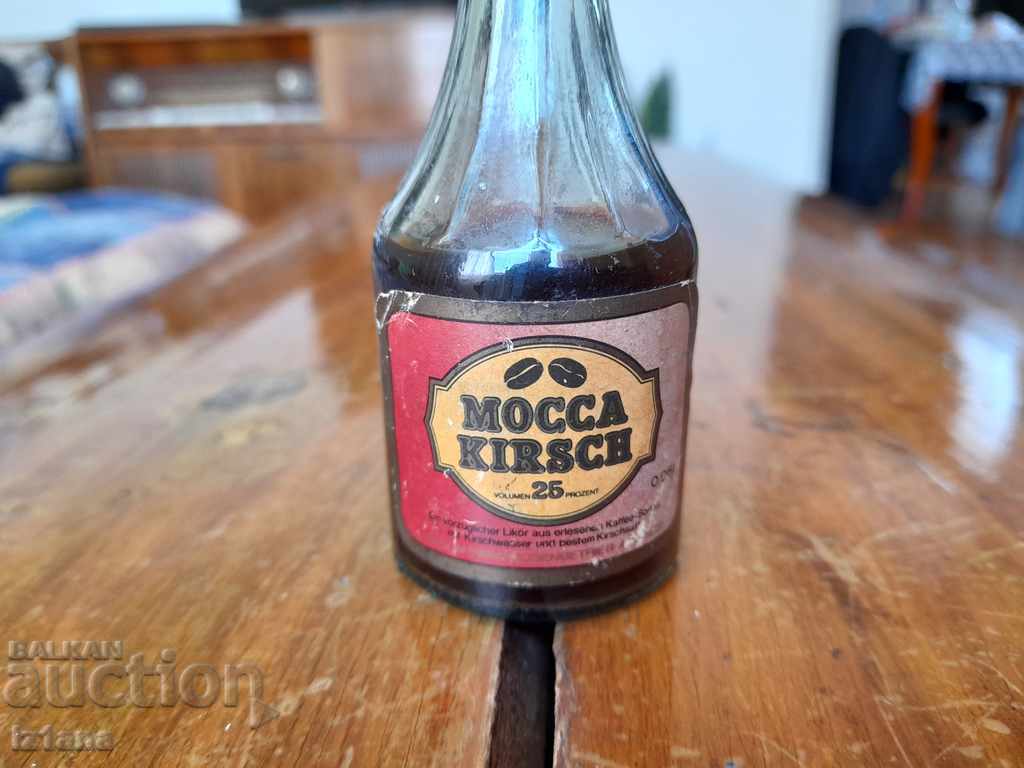 Old Mocca Kirsch bottle with price 15.00 BGN | € 7.67 Old Mocca Kirsch bottle with price 15.00 BGN | € 7.67
