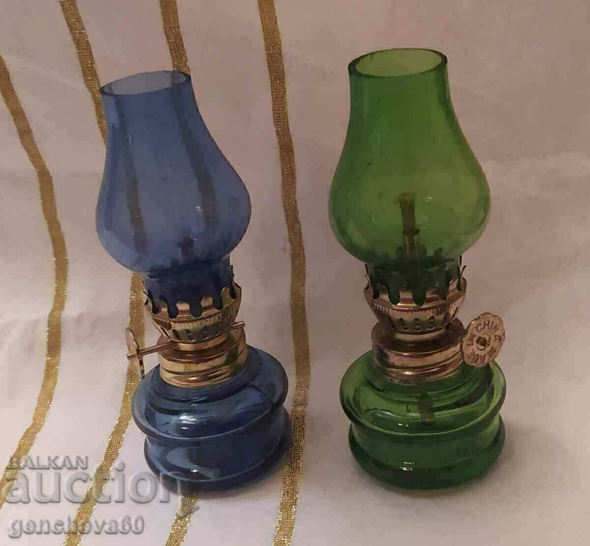 Auction Two miniature gas lamps Auction Two miniature gas lamps