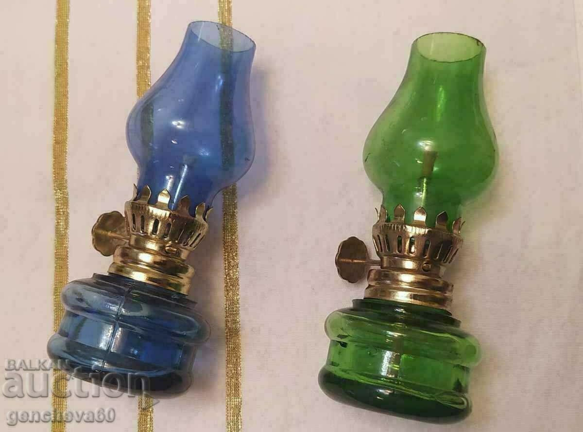 Две газени лампи-миниатюри Две газени лампи-миниатюри