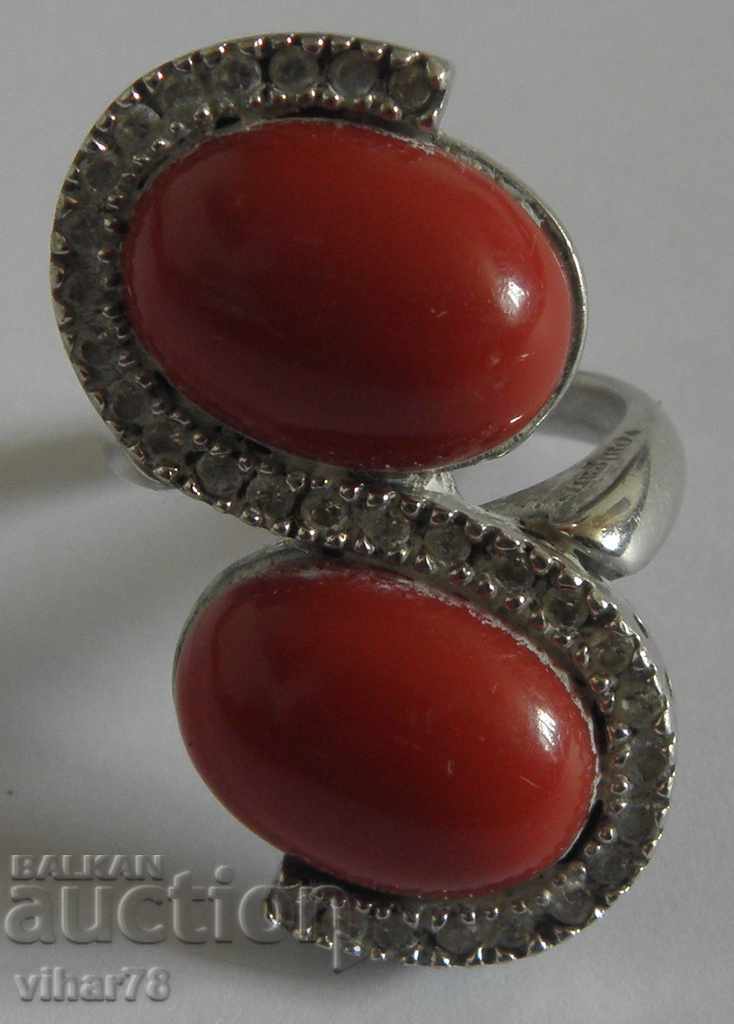 МНОГО КРАСИВ СРЕБЪРЕН ДАМСКИ ПРЪСТЕН - 7 МНОГО КРАСИВ СРЕБЪРЕН ДАМСКИ ПРЪСТЕН - 7