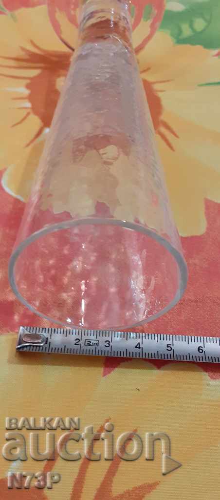 VASE. RELIEF GLASS. - 5 VASE. RELIEF GLASS. - 5