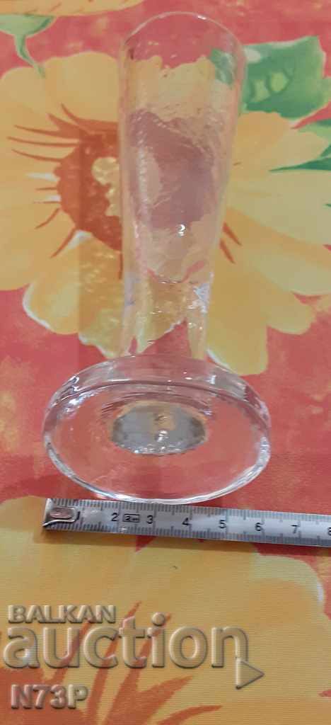 VASE. RELIEF GLASS. - 6 VASE. RELIEF GLASS. - 6