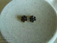 ORIGINAL OLD EARRINGS WITH NATURAL GARNET, NORM