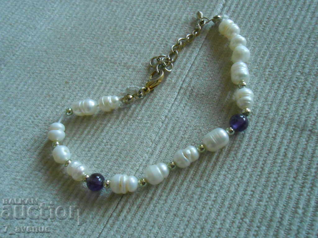 Auction PEARL BRACELET, with Amethyst 15.08.2021 Auction PEARL BRACELET, with Amethyst 15.08.2021