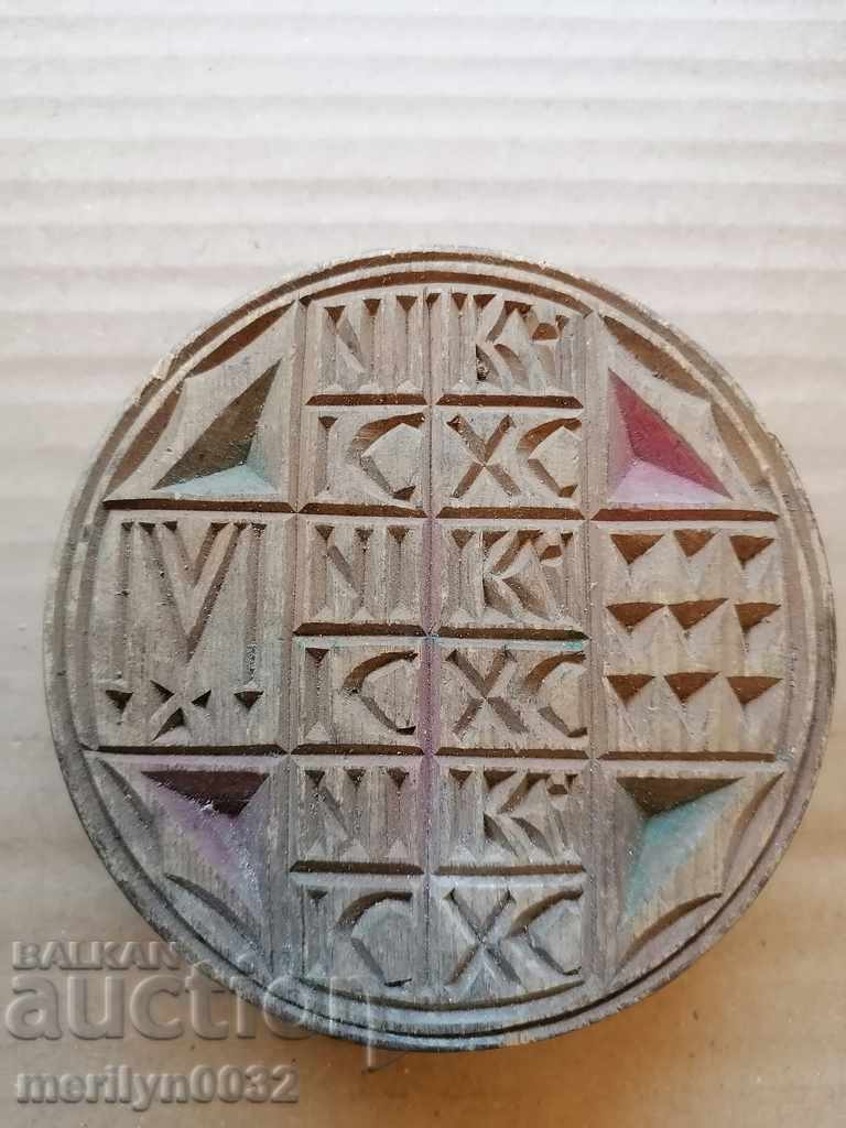 Prosphorus stamp for pita rite wooden Prosphorus stamp for pita rite wooden